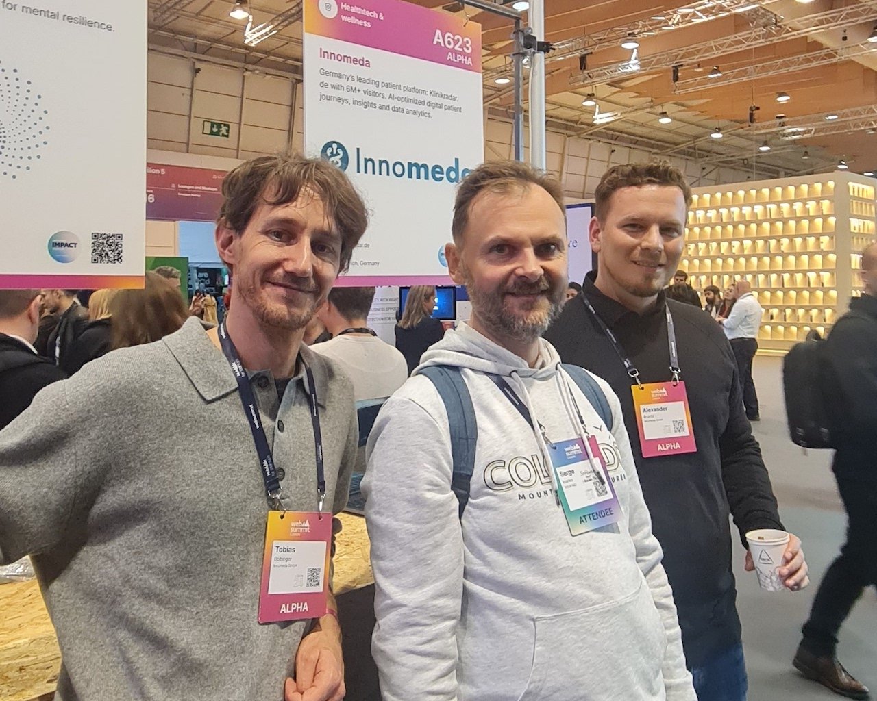 Booth of Klinikradar by Innomeda, Germany's leading patient platform