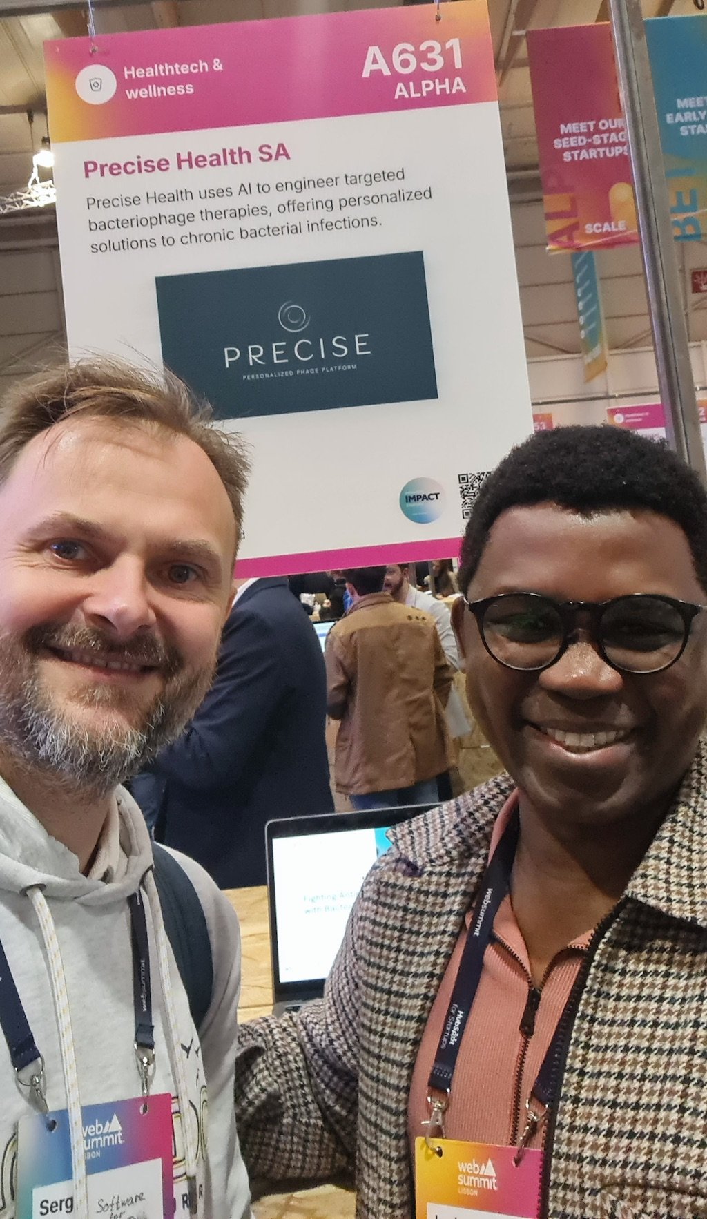 Precise Heaalth Booth at NightSummit