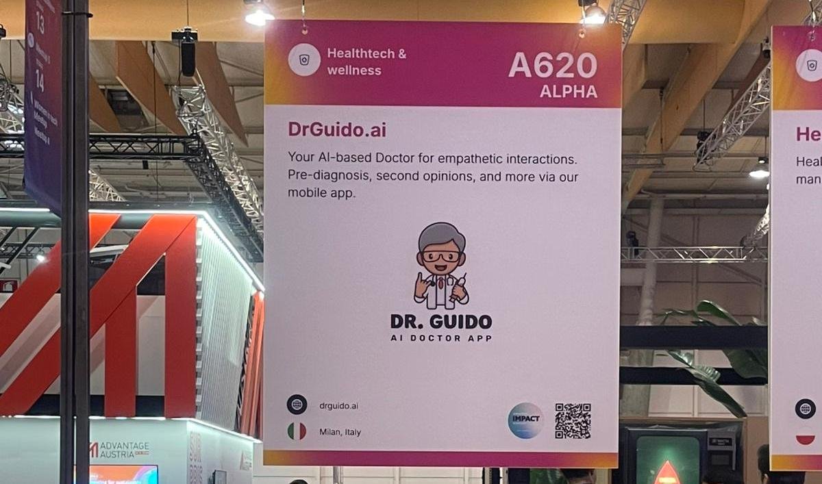 dr.Guido Booth at WebSummit - AI healthcare assistant