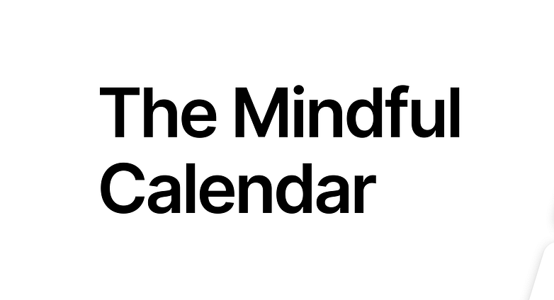 BeeOurly Mindful Calendar for a Less Stressful Life